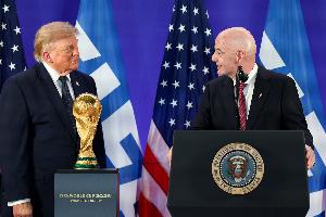美媒:国际足联否认因凡蒂诺与美国国务卿或政府任何内阁官员通话
