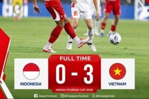 已21场不败!东南亚足球锦标赛小组赛,越南客场3-0完胜印尼