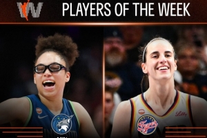 WNBA周最佳:山猫新秀迈尔斯场均18+7.5 狂热克拉克场均25.7+9.7