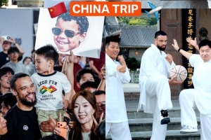 弹古琴打太极!太阳官方晒狄龙中国行合集:反派走向国际