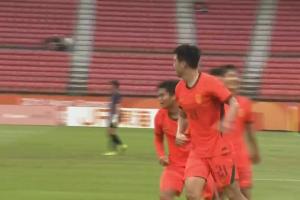 这集我看过!U23亚洲杯国足3-0越南,为球队打入首球的也是彭啸