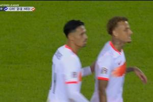 让二追二!第89分钟赖因德斯破门,荷兰2-2扳平希腊