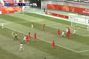 U23国足1-1遭扳平!乌兹别克肋部地面传递破门,U23国足防线漏人
