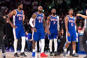 谁遭赛季首败?ESPN预测明日胜率:76人65.2% 活塞34.8%